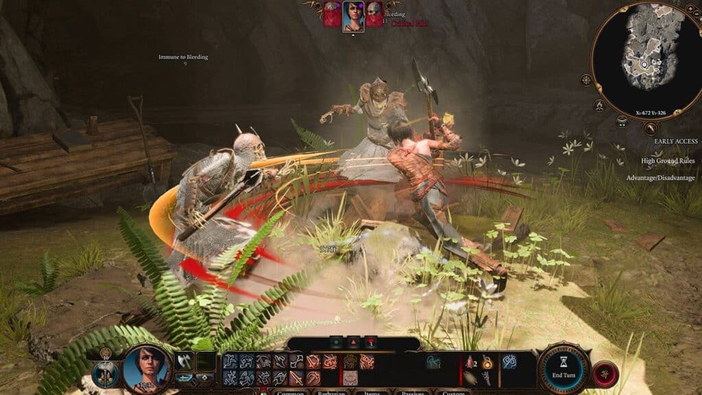 A screenshot of the gameplay of the best two-player RPG game: Baldur's Gate 3