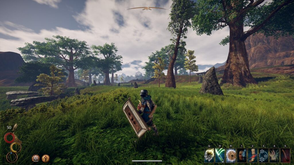 A screenshot of the gameplay of the best two-player RPG game: Outward