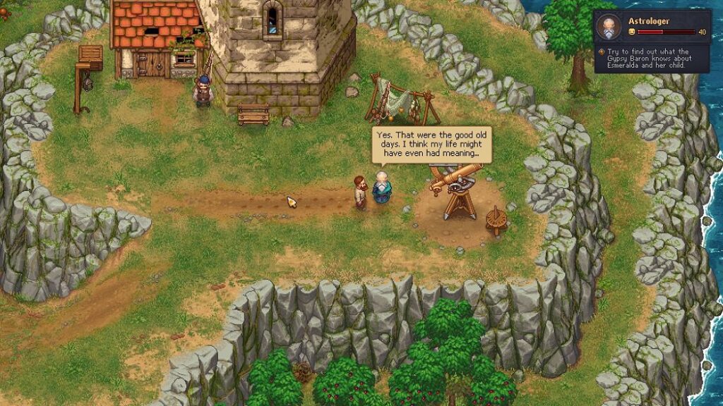 a screenshot of a gameplay of a cozy game: Graveyard Keeper