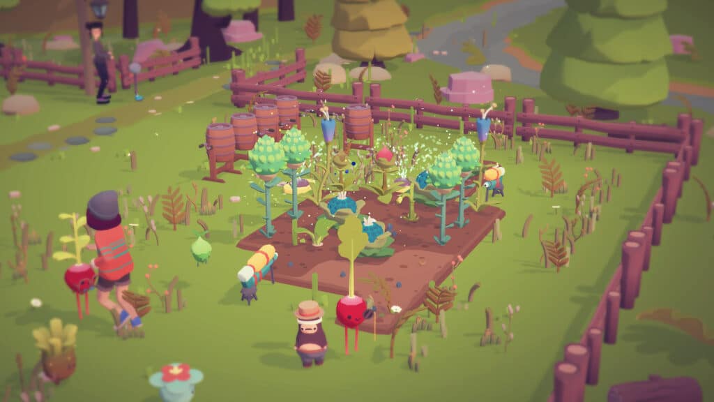 a screenshot of a gameplay of a cozy game: Ooblets