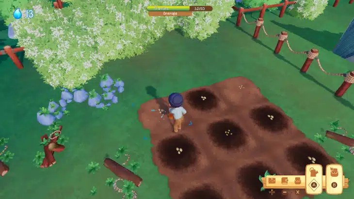 a screenshot of a gameplay of a cozy game: Paleo Pines