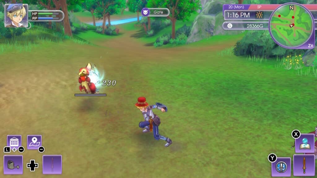 a screenshot of a gameplay of a cozy game: Rune Factory