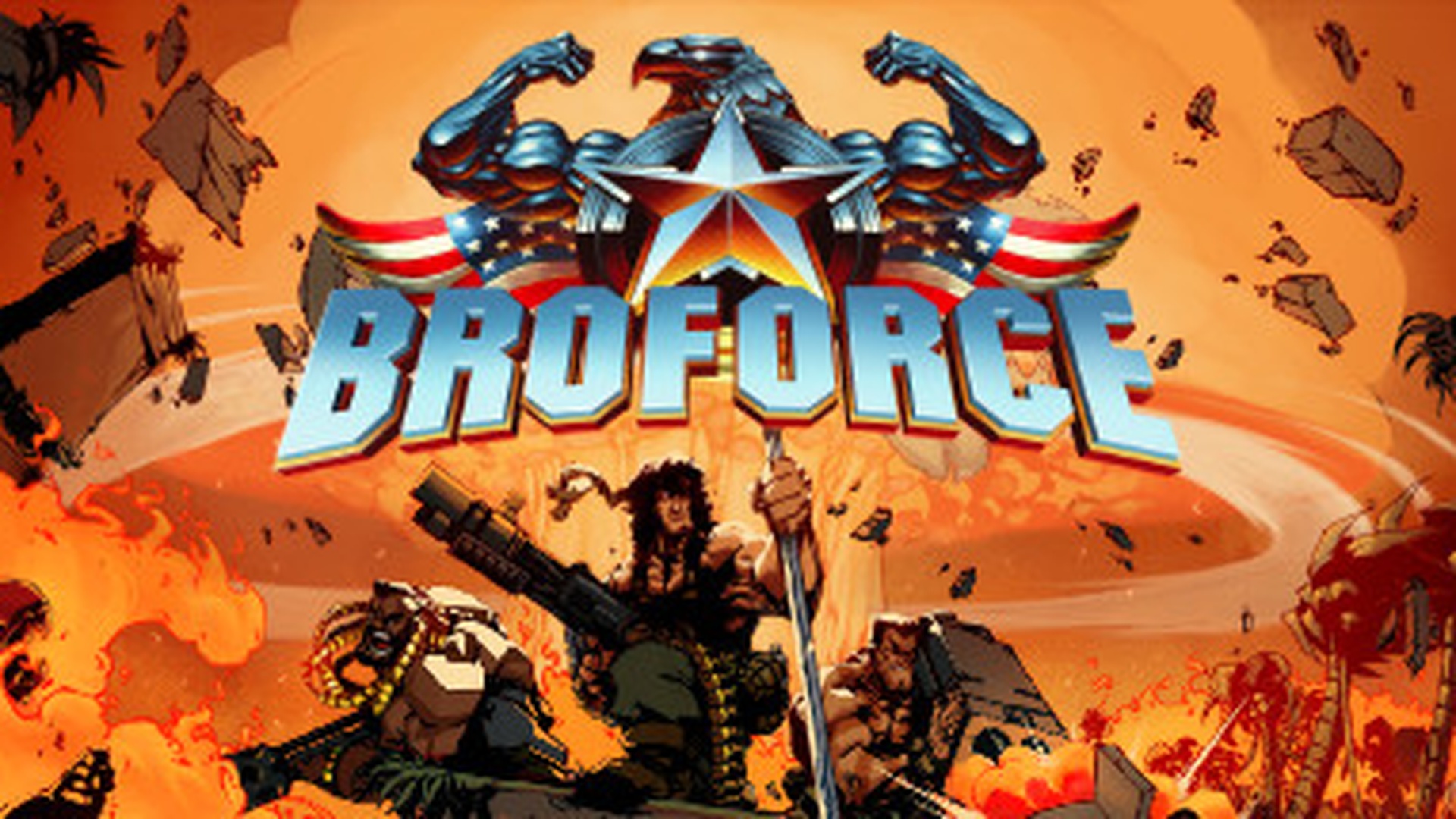 piksel sanat oyunları - Broforce ekran görüntüsü