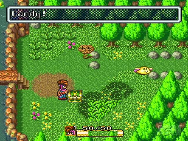 a screenshot of the gameplay of the nostalgic video game: Secret Of Mana