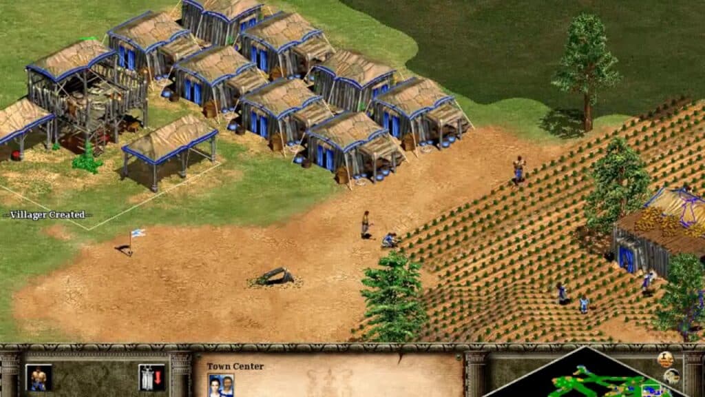 a screenshot of the gameplay of the nostalgic video game: Age of Empires II: The Age of Kings