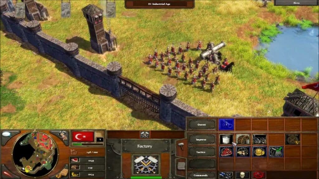 a screenshot of the gameplay of the nostalgic video game: Age of Empires III