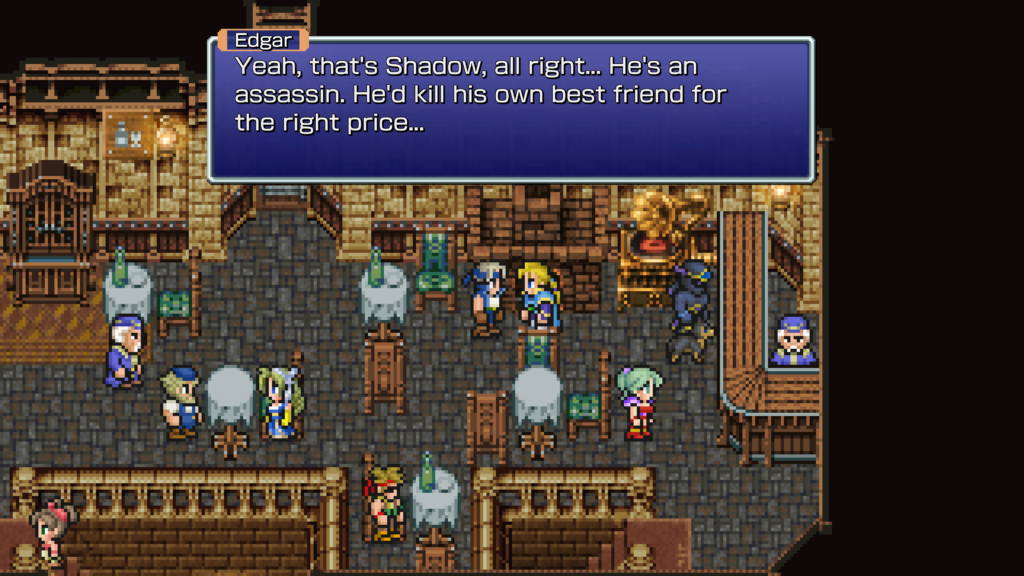 a screenshot of the gameplay of the nostalgic video game: Final Fantasy VI