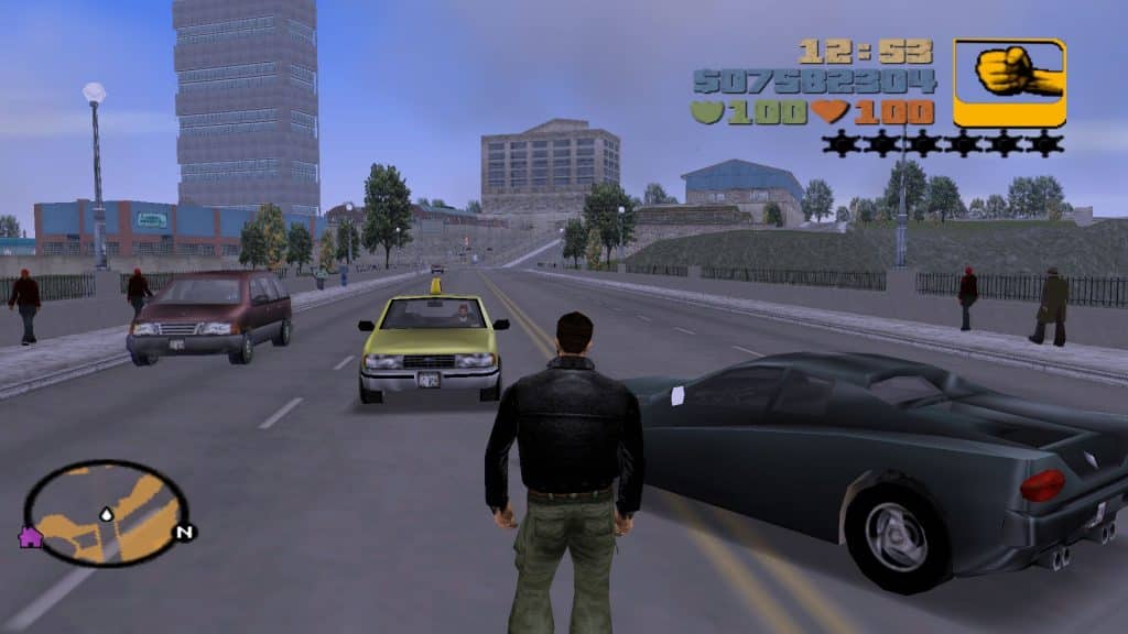 a screenshot of the gameplay of the nostalgic video game: Grand Theft Auto III