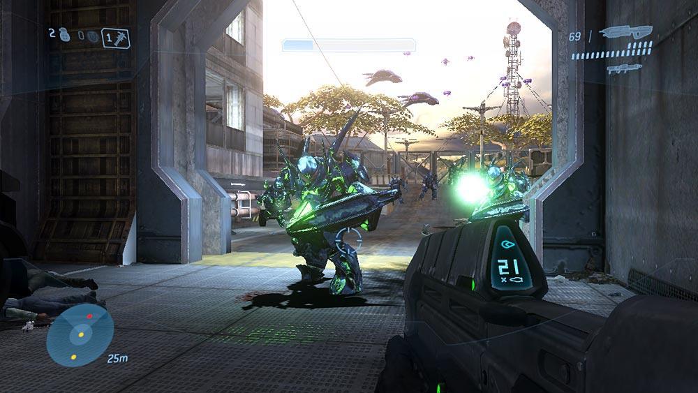 a screenshot of the gameplay of the nostalgic video game: Halo 3