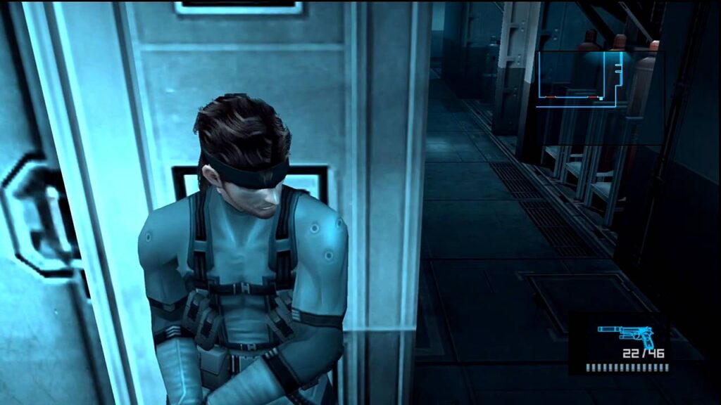 a screenshot of the gameplay of the nostalgic video game: Metal Gear Solid 2: Sons of Liberty