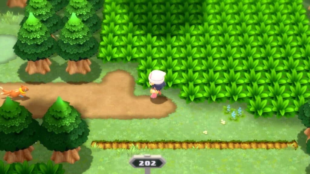 a screenshot of the gameplay of the nostalgic video game: Pokémon Diamond