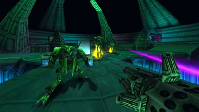 a screenshot of the gameplay of the nostalgic video game: Turok 2: Seeds of Evil