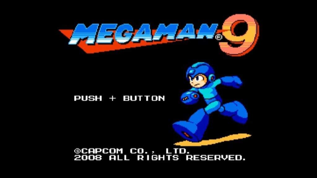 An image of a pixel art game: Mega Man 9