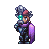 Portrait of silverbronze
