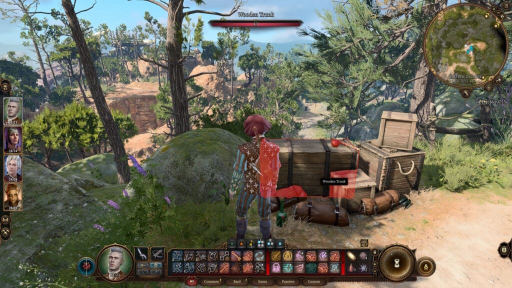 A screenshot of the gameplay of an RPG with the best character progression: Baldur's Gate 3