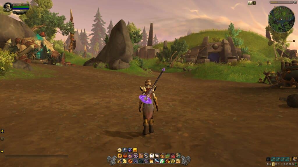 a screenshot of the gameplay of one of the top MMORPGs: World of Warcraft