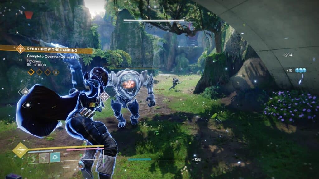 a screenshot of the gameplay of one of the top MMORPGs: Destiny 2