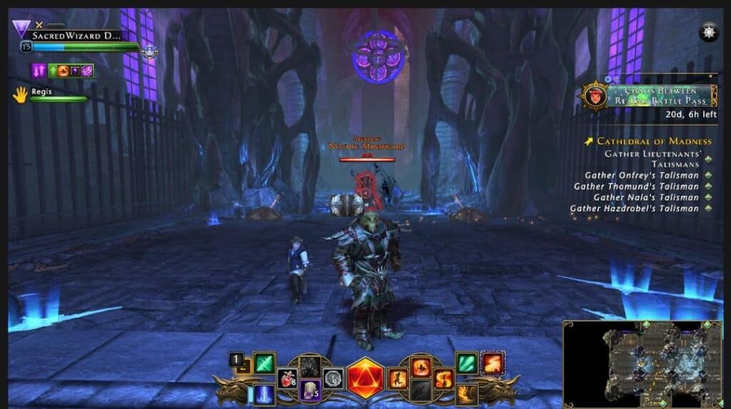 a screenshot of the gameplay of one of the top MMORPGs: Neverwinter