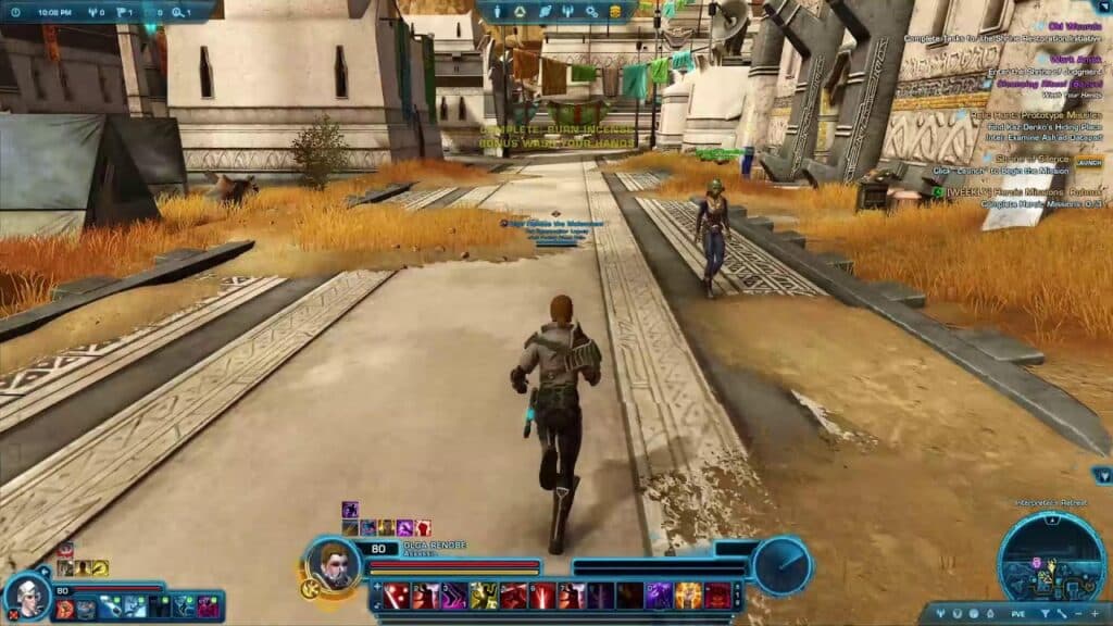 a screenshot of the gameplay of one of the top MMORPGs: Star Wars: The Old Republic