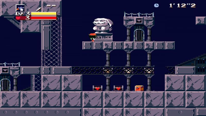 A screenshot of the gameplay: Cave Story