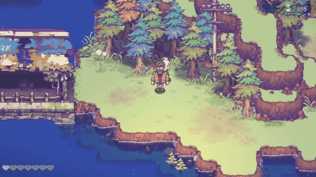 A screenshot of the gameplay: Eastward
