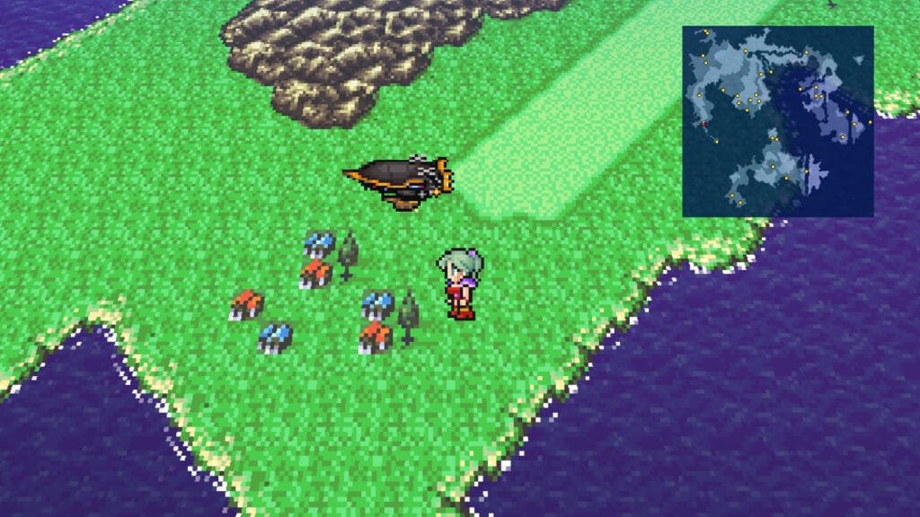 A screenshot of the gameplay: Final Fantasy VI